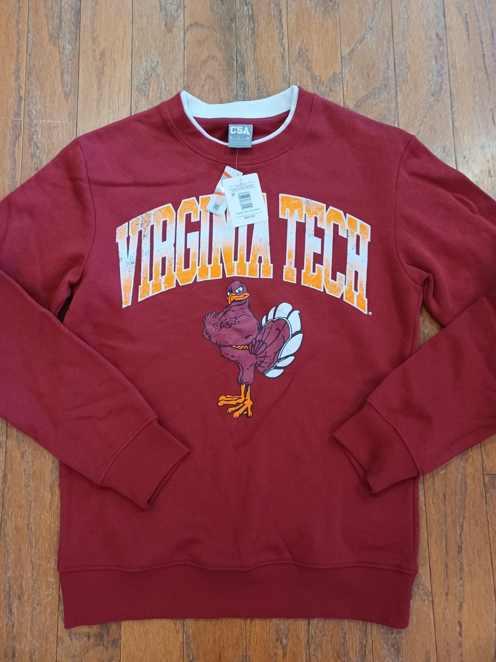 BNWT NCAA Virginia Tech Hokies Crewneck Sweatshirt